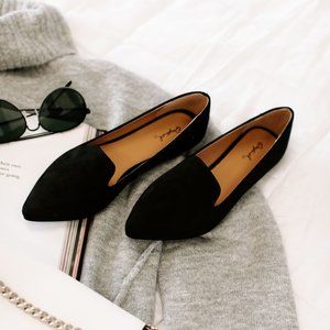 Qupid Black Flats